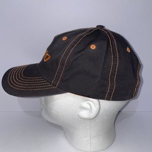 Vintage Jacto Baseball Cap Black and Orange Cotton