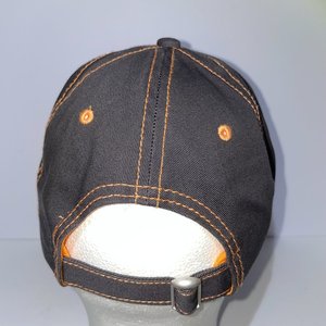 Vintage Jacto Baseball Cap Black and Orange Cotton