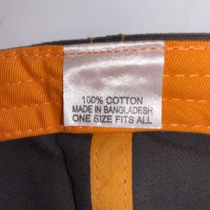 Vintage Jacto Baseball Cap Black and Orange Cotton