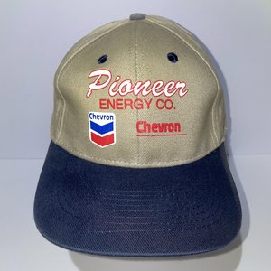 Vintage Pioneer Energy Co. Baseball Cap Beige Cotton Four Seasons