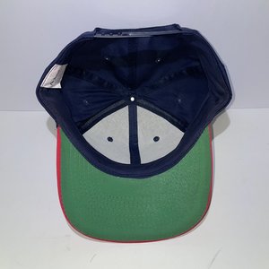 Vintage Pioneer Energy Co. Snapback Cap Blue and Red 100% Cotton