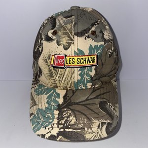 Les Schwab Tires Camo Baseball Cap