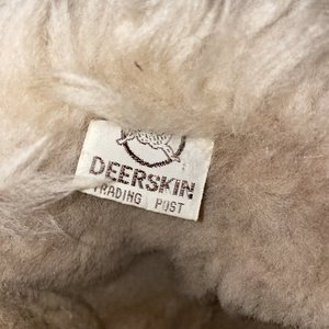 Deerskin Trading Post Vintage Fur Leather Cap Size M