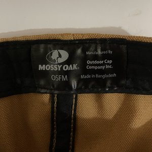 Mossy Oak Baseball Cap Burnt Orange 100% Cotton