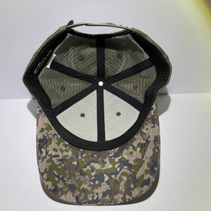 Bow & Rod Snapback Cap Camo Mesh Back