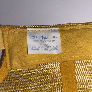 Vintage Gold Prospectors Association of America Snapback Cap Yellow Mesh Back