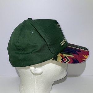Vintage Smoky Hill Feeders Snapback Cap Aztec Green