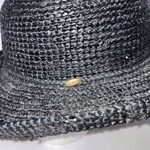 Women's Scala Collection Sun Hat Size M Vintage Black Wide Brim