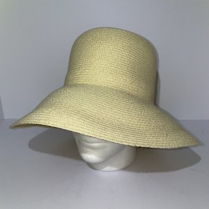 April Cornell Straw Sun Hat Vintage Wide Brim Floppy