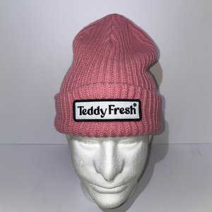 Teddy Fresh Pink Chunky Knit Beanie