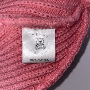 Teddy Fresh Pink Chunky Knit Beanie