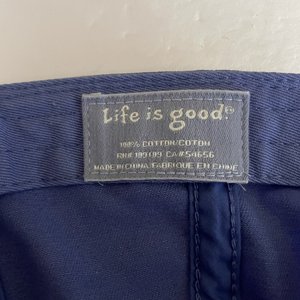 Life is Good Baseball Cap Blue 'Hello Sunshine' 100% Cotton