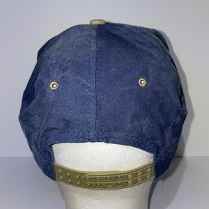 Vintage General Trailer Snapback Hat Blue Cotton Drawstring