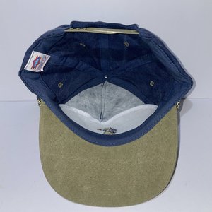 Vintage General Trailer Snapback Hat Blue Cotton Drawstring