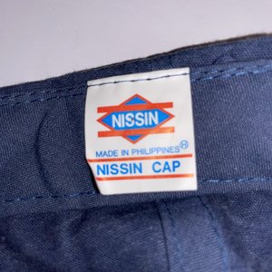 Vintage General Trailer Snapback Hat Blue Cotton Drawstring