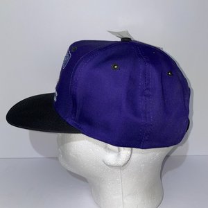 Logo Athletic Brickyard 400 1990 Vintage Purple Greenbill Snapback Cap Deadstock