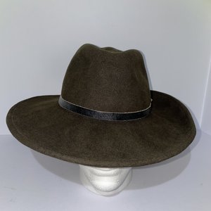 Golden Gate Hat Co. Cedar Creek Brown Wool Felt Fedora Size 7 1/8