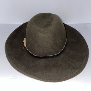 Golden Gate Hat Co. Cedar Creek Brown Wool Felt Fedora Size 7 1/8