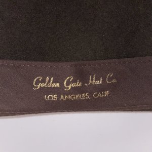 Golden Gate Hat Co. Cedar Creek Brown Wool Felt Fedora Size 7 1/8