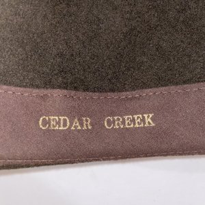 Golden Gate Hat Co. Cedar Creek Brown Wool Felt Fedora Size 7 1/8