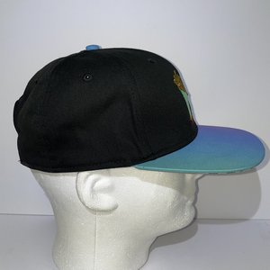 MTV Snapback Cap Iridescent Illuminati Checkered French Fries Primark Limited