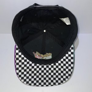 MTV Snapback Cap Iridescent Illuminati Checkered French Fries Primark Limited