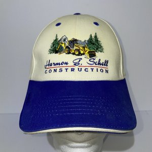 Harmon & Schell Construction Baseball Cap Blue 100% Cotton