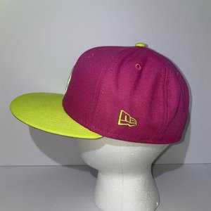 New Era Hat Club LA Dodgers Pink Baseball Cap Size 6 7/8 World Series 2020 Patch