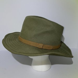 Orvis Fedora Outback Hat Size S Cotton Olive Green