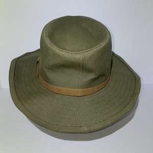 Orvis Fedora Outback Hat Size S Cotton Olive Green