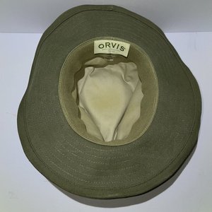 Orvis Fedora Outback Hat Size S Cotton Olive Green