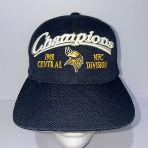 Logo Athletic Minnesota Vikings 1998 Champions Wool Vintage Baseball Cap
