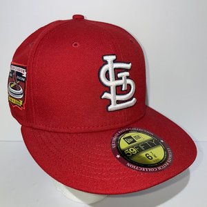 New Era 59Fifty St. Louis Cardinals Cap Size 6 7/8 Red Busch Stadium Final Patch