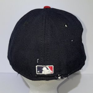 New Era 59Fifty Cleveland Indians Chief Wahoo Vintage Baseball Cap Size 6 7/8