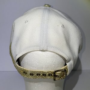 New Era 9Fifty Miami Heat White Gold Lizard Scale Snapback Cap