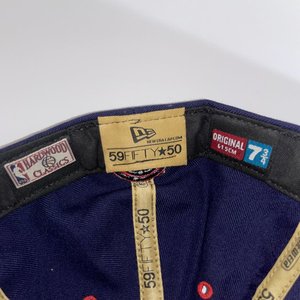 New Era 59Fifty Detroit Pistons Vintage Hardwood Blue Wool Baseball Cap 7 3/4