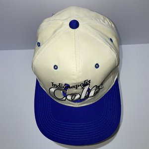 Drew Pearson Indianapolis Colts White Classic Spell-Out Vintage Snapback Cap