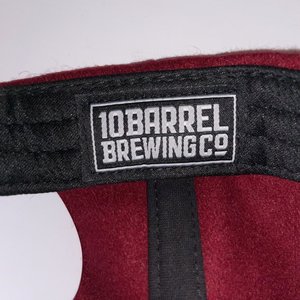 Brist 10 Barrel Brewing Co. Red Wool Fleece Snapback Cap