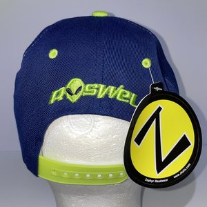 Zephyr Roswell Invaders Classic Lime Green Snapback Cap