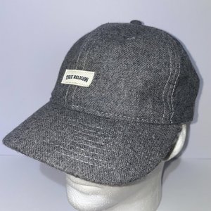 True Religion Jeans Gray Wool Baseball Cap