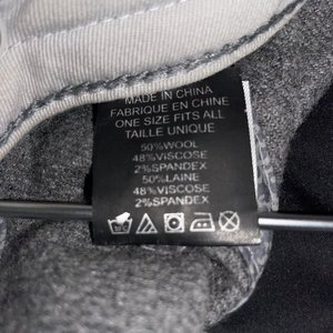 True Religion Jeans Gray Wool Baseball Cap