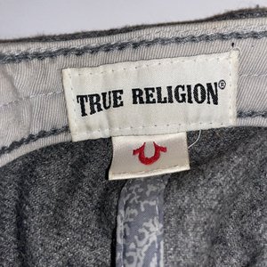 True Religion Jeans Gray Wool Baseball Cap