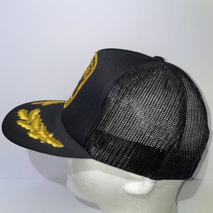 Portland Hill St. Precinct Vintage Black & Gold Leaf Trucker Hat
