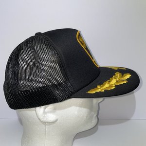Portland Hill St. Precinct Vintage Black & Gold Leaf Trucker Hat