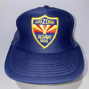 Arizona Highway Patrol Trucker Hat Vintage Blue