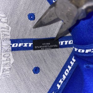 Otto Newport Oregon Bait Co. Blue Wool Baseball Cap Size 6 7/8