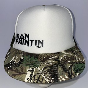 Otto Iron Paintin Inc Trucker Hat Vintage Camo