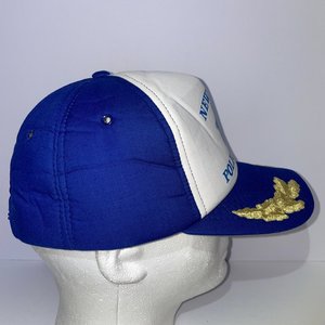 Vintage Newberg Oregon Police Dept. Baseball Cap Blue and Gold Leaf