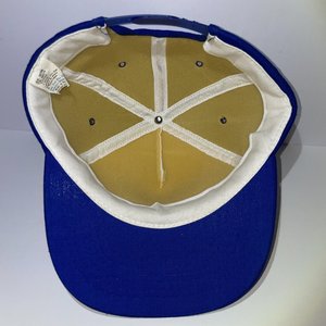 Vintage Newberg Oregon Police Dept. Baseball Cap Blue and Gold Leaf