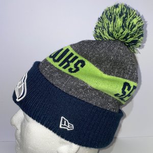 New Era Seattle Seahawks Pom Beanie Wool Insulated
